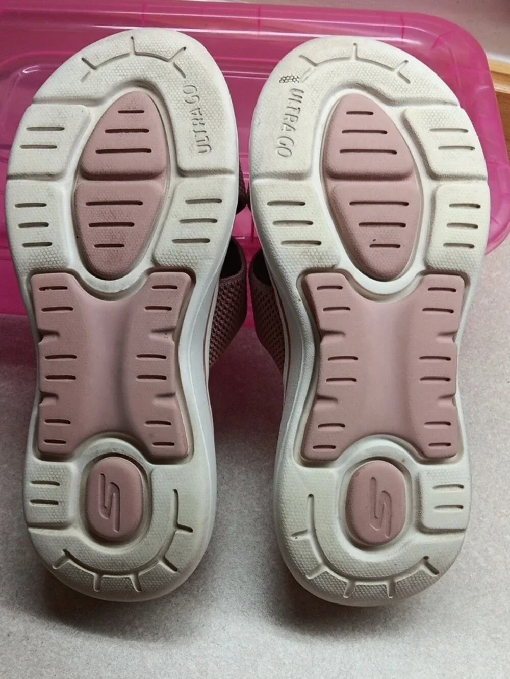 Comfort Knit Slide Sandals in Mauve Blush